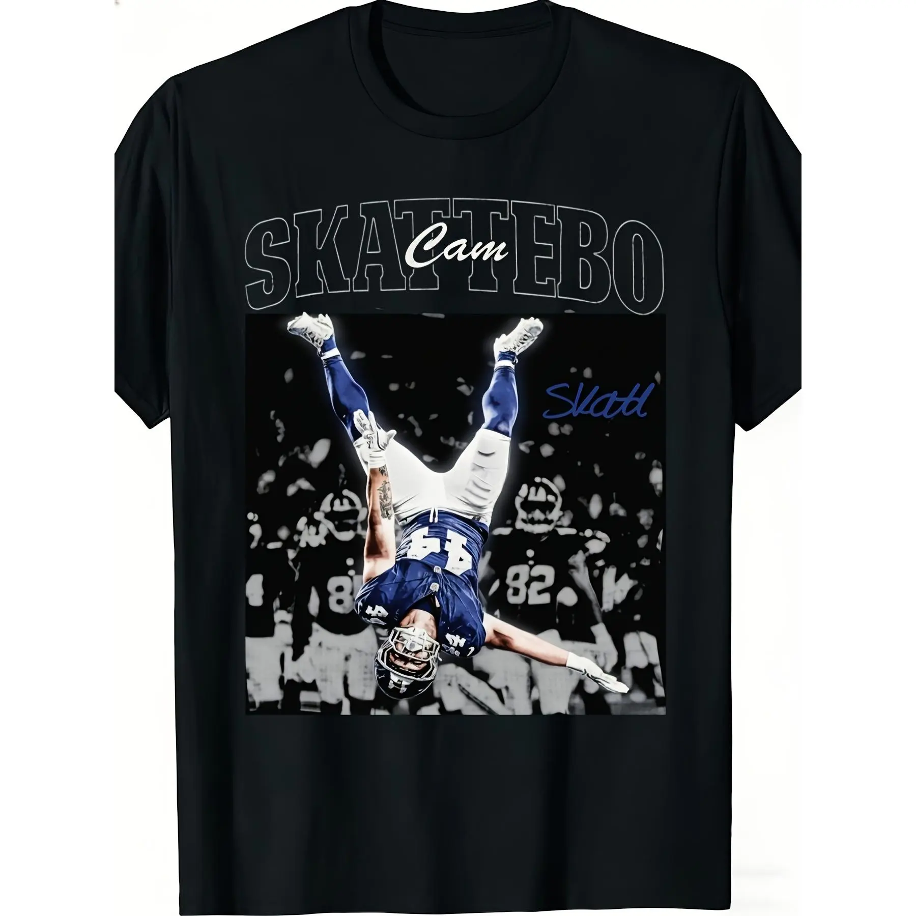 Men’s & women’s Cam Skattebo football vintage fan gifts unisex 100% cotton T-shirt, soft, all-season casual streetwear essential, versatile all-season style — 220 g