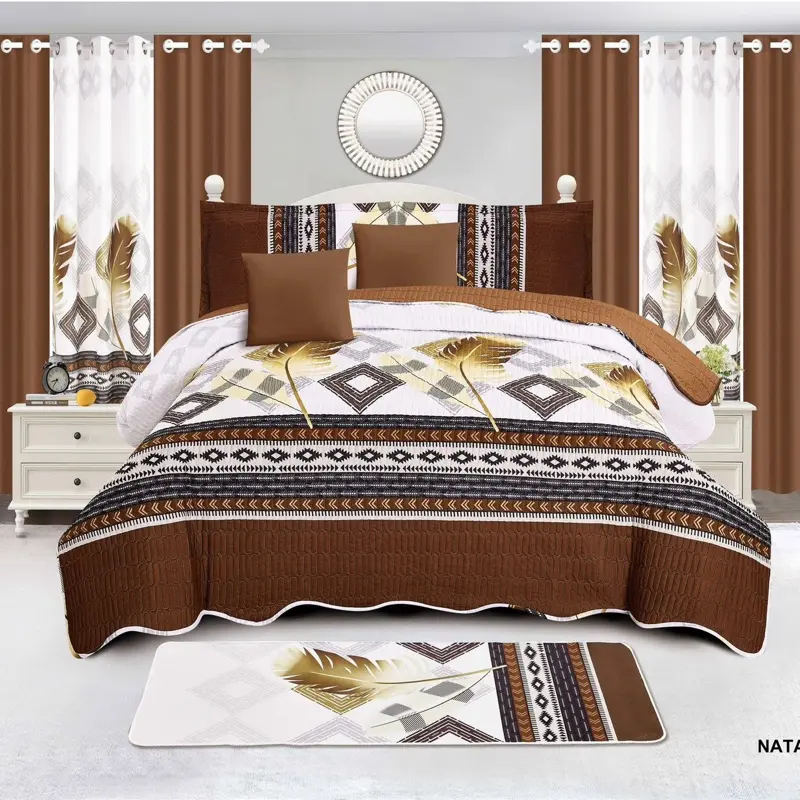 Bedsheets, 100% Cotton Soft Bedding Set, Breathable Deep Pocket Sheets for Queen Size Beds