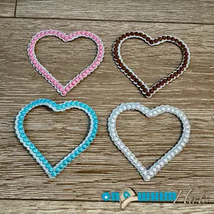 Western Hollow Hearts Iron-On Patch