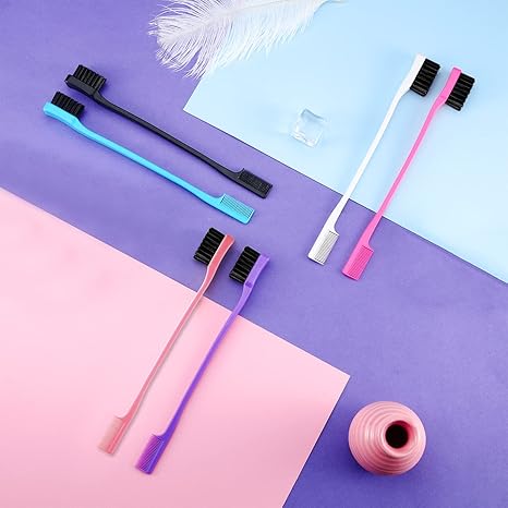 West Kiss Double-Sided Edge Combs for Women, Back Brushing For Hair Styling West Kiss Double-Sided Edge Combs for Women, Back Brushing For Hair Styling
