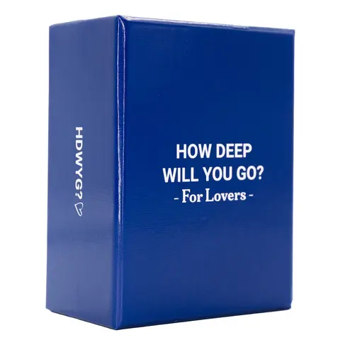 HOW DEEP WILL YOU GO? For Lovers - Relationship Conversation Card Game For Couples - Conversations That Deepen Love - Feel Closer With Your Boyfriend, Girlfriend, Husband, Wife