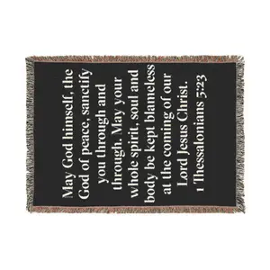 1 Thessalonians 5:23 Woven Blanket