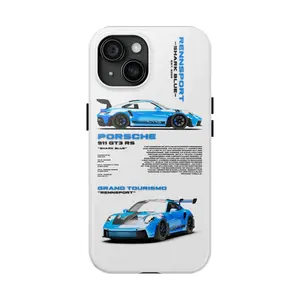 Blue Porsche GT3 RS Phone Case/ Porsche Gift/ Porsche Phone Cover/ GT2 RS/ Porsche iPhone Case/ GT3/ Blue Phone Case/ Phone Cover/ iPhone Case/ Black Phone Cover/ Porsche/ Porsche Accessories/ Car Phone Cover/ Car Gifts