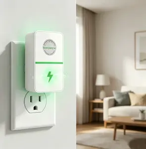 2026 Updated Plug-In Power Box – 2 Packs, Compact Multi-Plug Outlet with Indicator Light, Compatible with 90–250V, Energy Savings Device for Home & Office Use