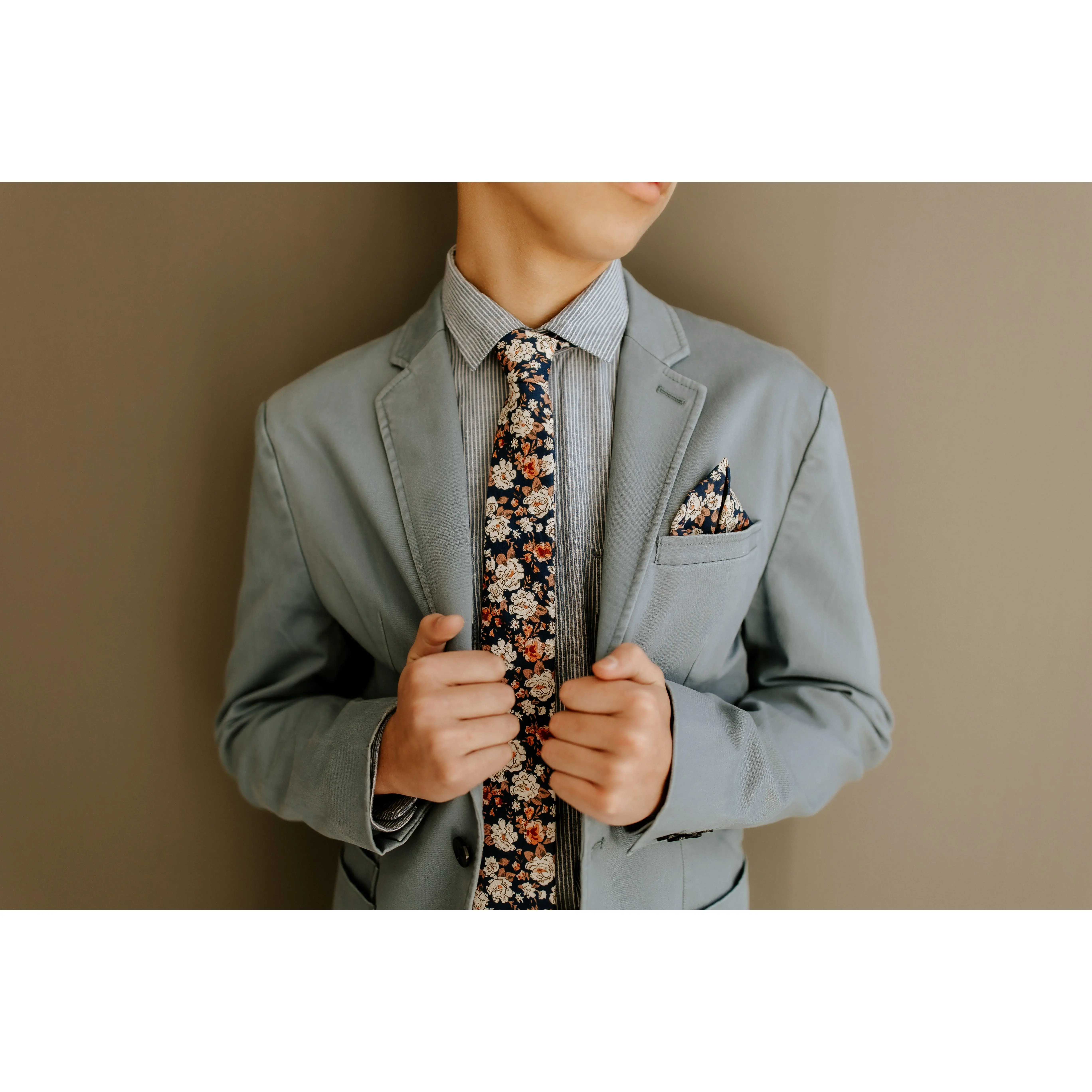 Cato Floral Cotton Neck Tie