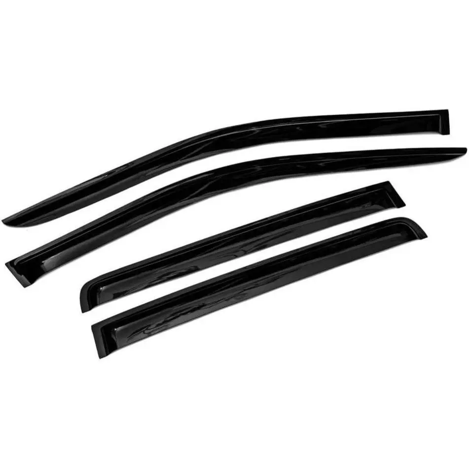 Smoked Out-Channel Window Vent Guard Rain Visors Compatible with 2007-2015 Jeep Compass