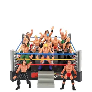 Mini Wrestling Action Figures Set with Action Figures Posing - Pretend Play Toys for Kids, Indoor Play & Party Decor, Ideal Children’s Day Gift