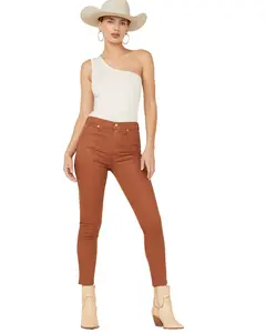 7 For All Mankind Women's Women'S Coated Faux Leather Ankle Skinny Jeans - 7U040352
