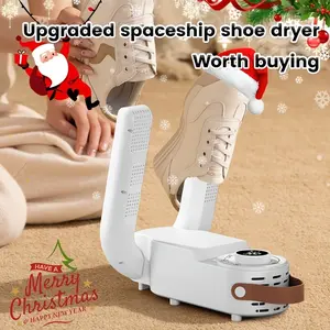 Portable Shoe Dryer, Fast Quiet Efficient Drying, 110v Smart Timer, Auto Shut-Off, Foldable Design, Ideal for Work Boots Gloves Hats Socks, Drying Machine, Shoes Boots Dryer