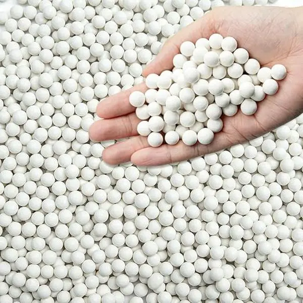 8 Pounds Rock 8mm Tumbling Filler Media, Reusable Ceramic Pellets Media Small White Rock Tumbling Ball for Tumbler Grit, Stone Polisher, Protects Rocks, 3/10"