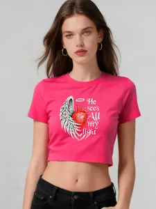 Faith Heart Angel Wing Crop Top for Women, Christian Graphic Baby Tee, Y2K Aesthetic Crop Shirt, Inspirational Streetwear Top, Trendy Summer Graphic Tee turban gifts