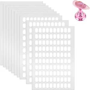 1000 PCS Nail Art Double Sided Nail Tape, False Tip Sticky Tabs, Clear Nails Adhesive Tabs, Press on Fingernail Stickers Nails Display Strips, Fingernail Stickers for Press on Stand
