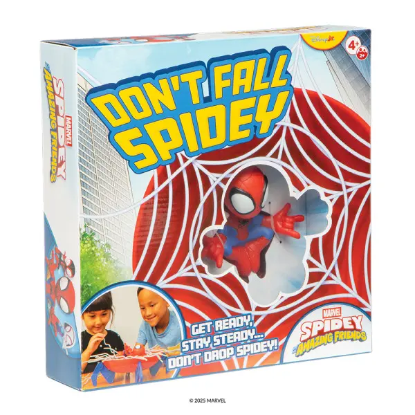 Don't Fall Spidey Board Game – Kids Games, Family Game, Multi-Player, Board Games for Family Night, Preschool Toys, Hand-Eye-Coordination Game, Don’t Drop Spidey, Ages 4+