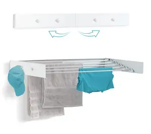 Ivation Retractable 40in Wall Mounted Clothes Drying Rack