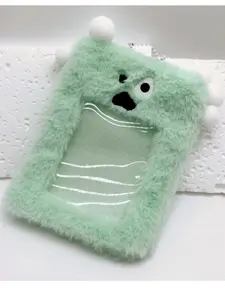 Kawaii Cartoon Plush Card Holder, Limited Edition Backpack Accessory, Kawaii Design Fan Exclusive Trendy Gift, Fits Cards, Meal Cards, Bus Passes