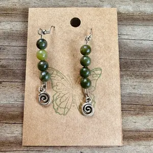 Jade earrings