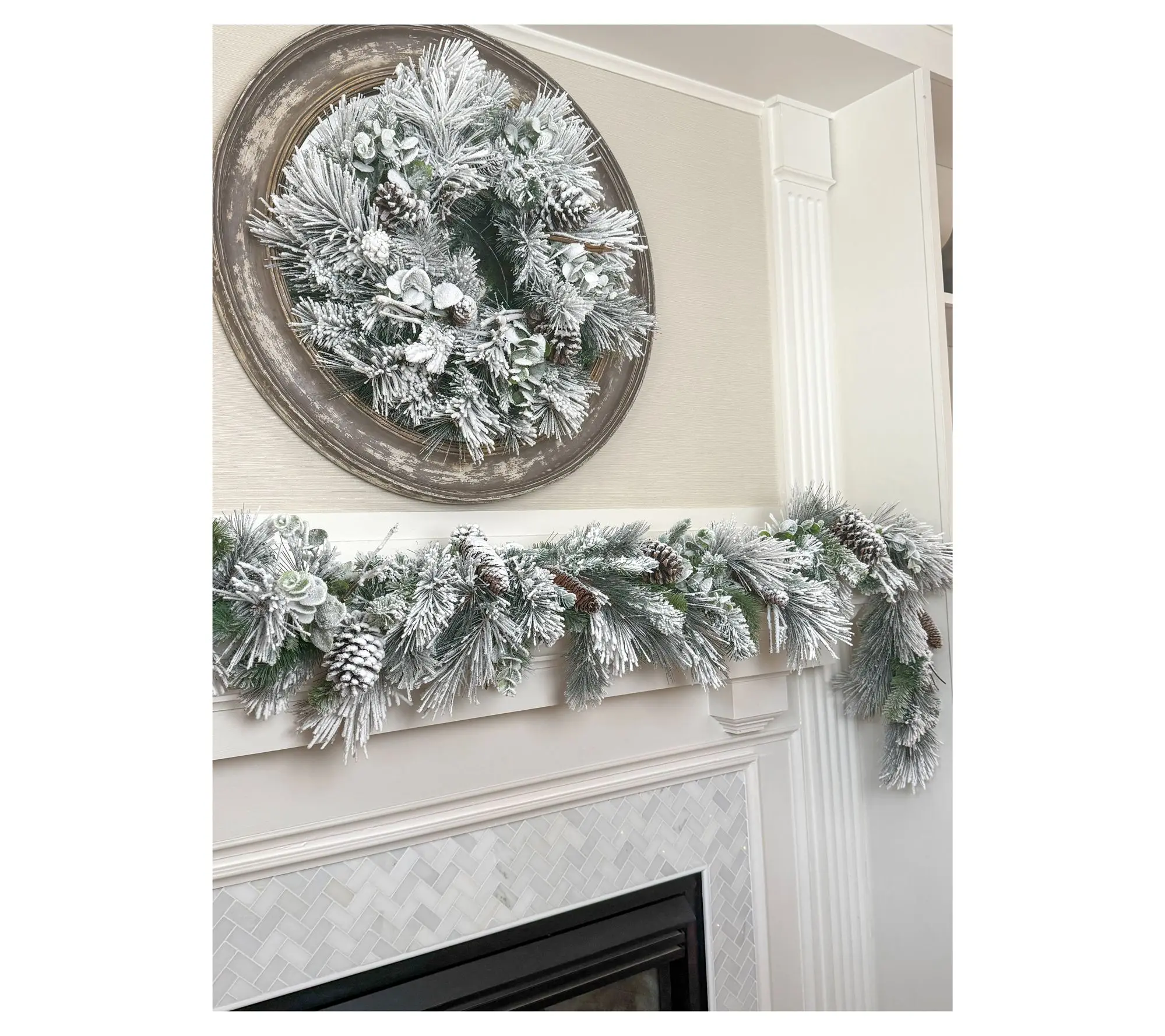 Simply Stunning Flocked Garland by Janine Graff