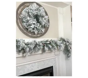 Simply Stunning Flocked Garland by Janine Graff
