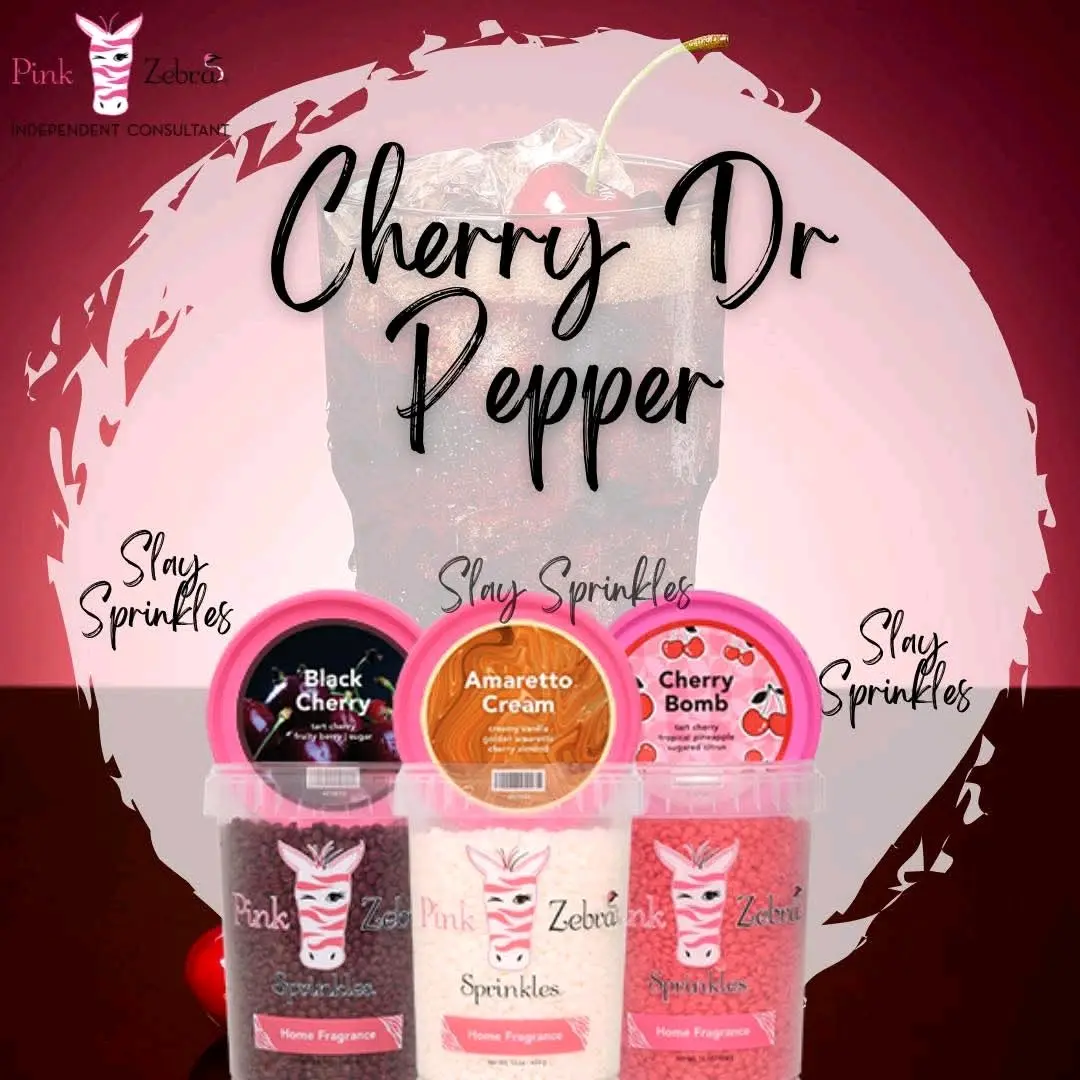 Pink Zebra Wax Melt Sprinkles Blend - Cherry Dr Pepper - Candle & Decor - Original Flavor Variations