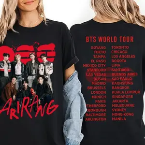 Arirang Tracklist The Kings Are Back Graphic Tee, Bangtan 2026 Album Songs Concert Shirt, Merch Gift for Fan, Bangtan Boys Group Shirt YCS