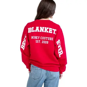 Minky Couture Sweatshirt - Hugs Red