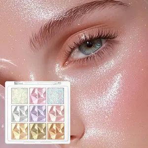 Essential Glitter High Pigment Eyeshadow Palette, High-Shine Diamond Gloss, Smooth Soft Texture, Long-Lasting 24 Hours, Perfect for Parties & Daily Use