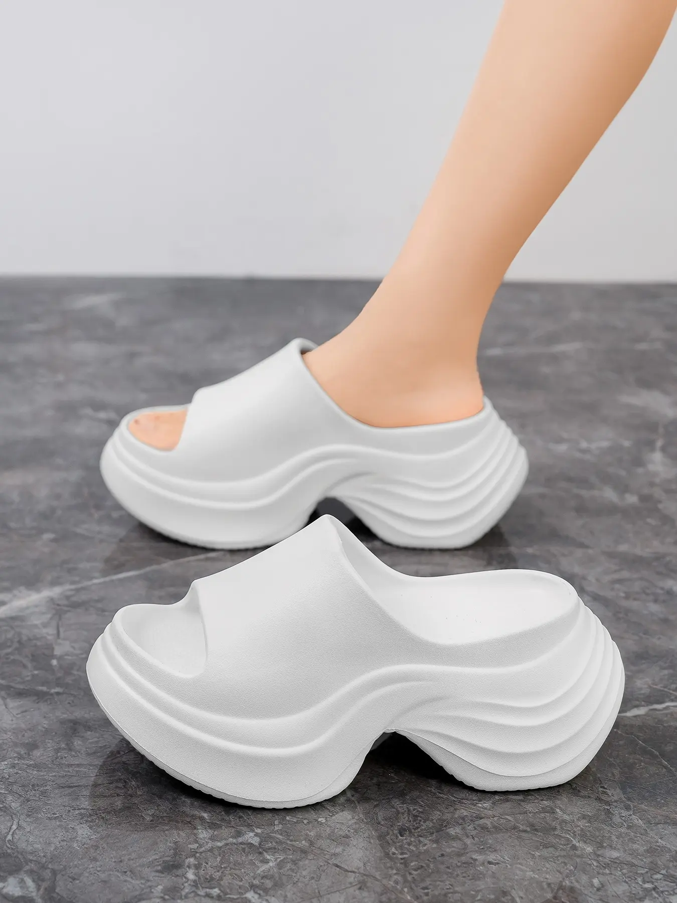 Perfect Valentine's Day Gift, Women's Eva One-Step Indoor Home Slippers, House Slippers, Height Increasing Anti-Slip Sole, Soft Non Slip Design, Comfortable Casual Shoes