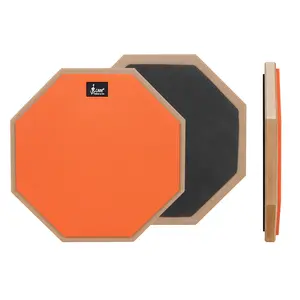 Slade Md197 12 Inch Rubber Drum Pad, Shock Absorbing Silent Drum, Lightweight Portable, Ideal for Beginners and Stage Rehearsals
