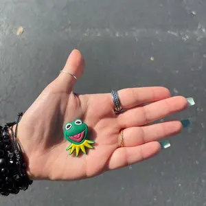Kermit the frog croc charm