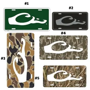 Drake Waterfowl Camo License Plates, Green, Black & Camouflage Designs