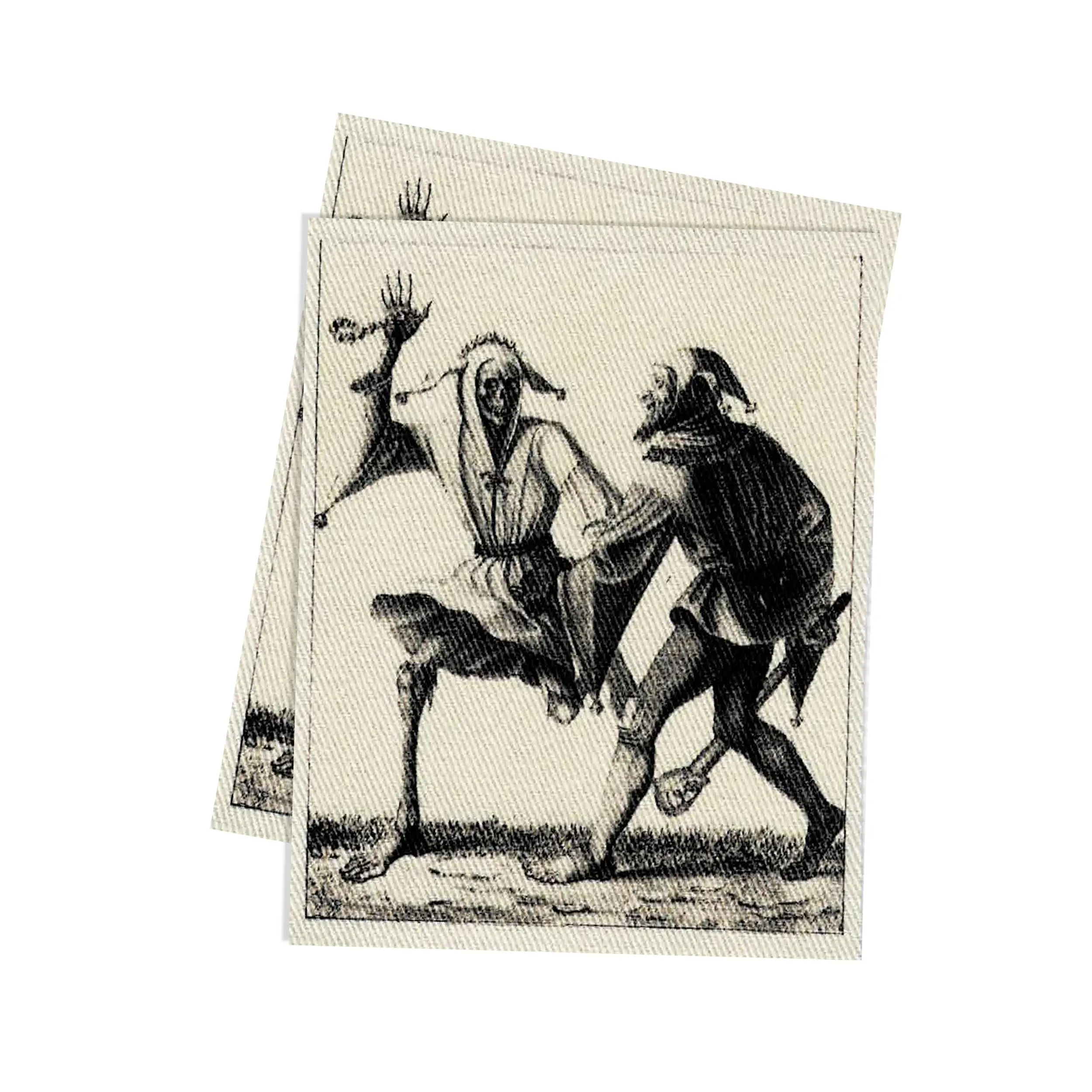 Jester & Death Fabric Sew-On Patch
