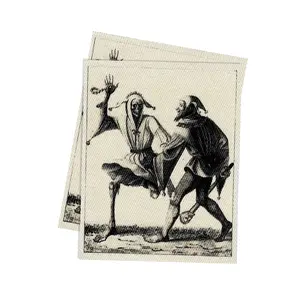 Jester & Death Fabric Sew-On Patch