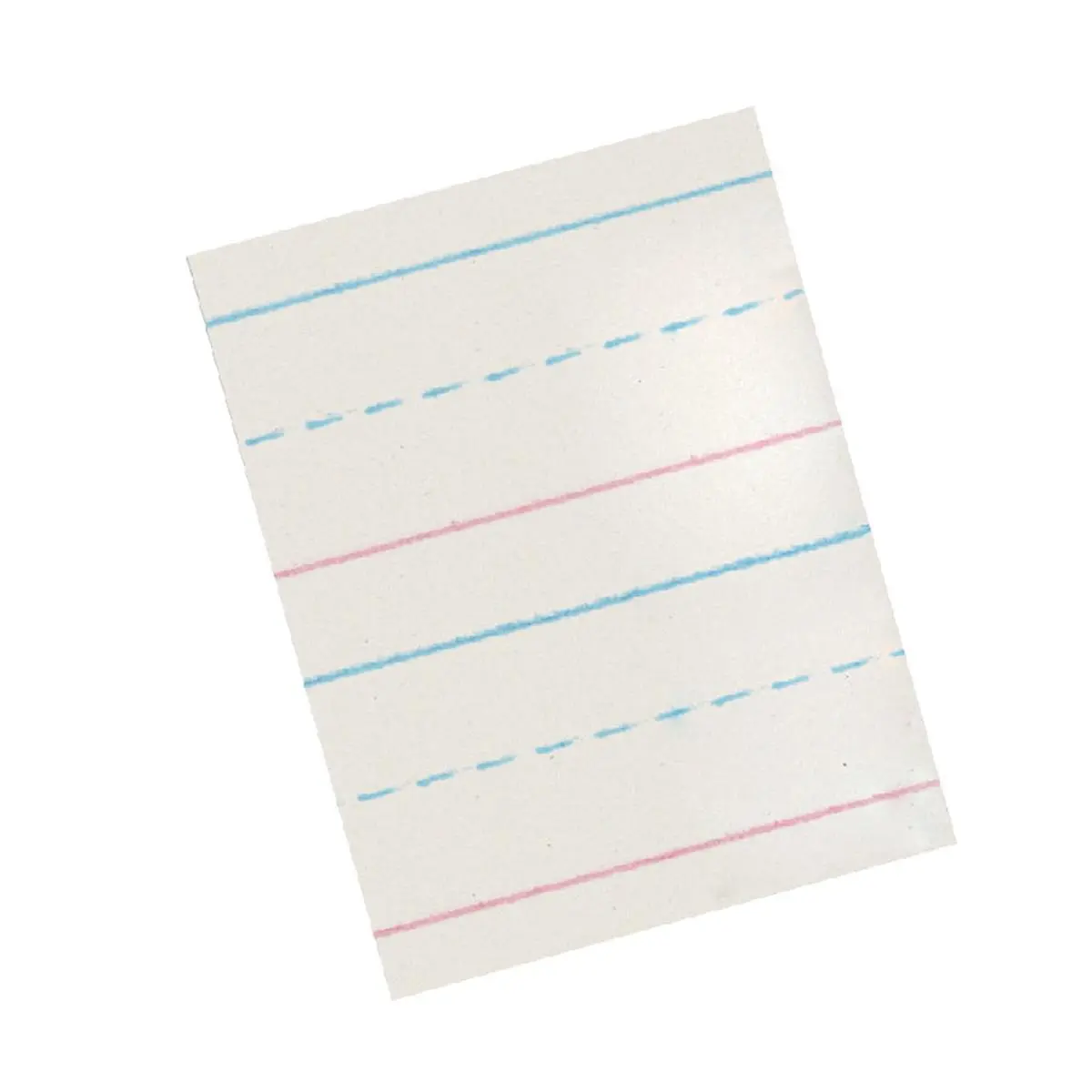 212 MAIN Red & Blue Storybook Newsprint Paper, 11x8.5 in, 0.63 in Long-Way Ruling with Skip Lines, 500 Ruled Sheets, School Study Supplies for Early Childhood Grades, Creative Writing