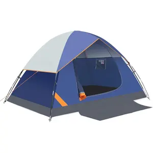 Camping tent, suitable for 2/4/6 people, waterproof, spacious, lightweight and portable backpack tent, ideal for outdoor camping/hiking