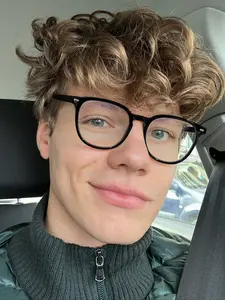 Men's Acrylic Casual Round Frame Fashion Flat Mirror, Lightweight Durable Glasses, Anti-Blue Light, Ideal for Reading, Commuting, Computer Games, TV, Phone Use