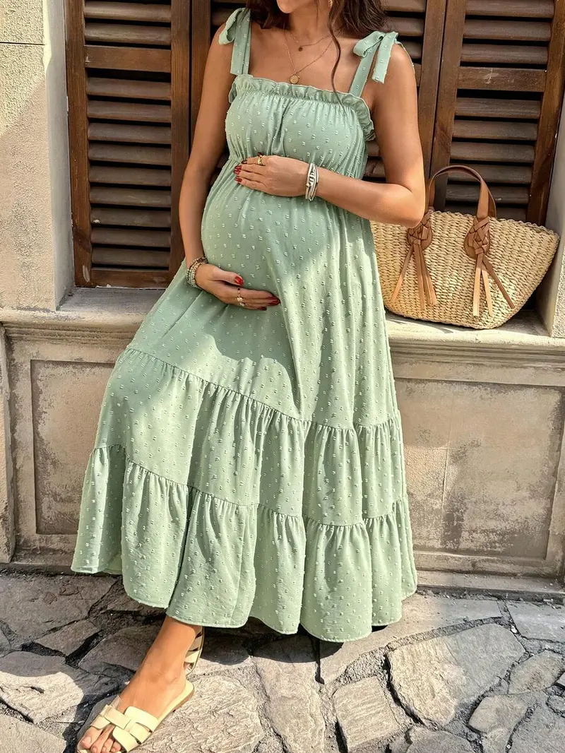 sachin and babi light blue dress Summer Pregnancy/Nursing Floral Print Dress M / White main image 1