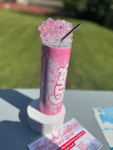 CRUSH Breast Cancer tumbler w/Custom Lid