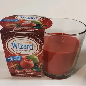 holiday scented candles apple cinnamon 3 oz glass candle