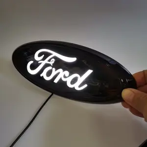 Ford Flowing LED Emblem Light – Dynamic Animated Grille Badge with White, Red, Blue & Yellow Lighting for F-150, Raptor, Edge & Explorer| Plug-and-Play No-Wiring Installation| Weatherproof OEM-Style Decorative Accent for Ford Truck & SUV Owners