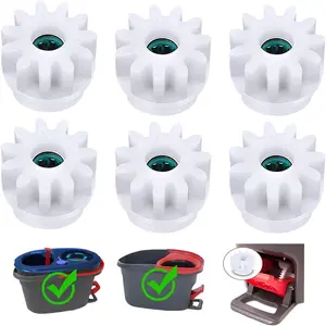 YWSH 6 Pack Spin Mop Bucket Gear Compatible with Ocedar Vilida Easy Mop Pedal Broom Bearing Gears Repair  Way Clutch Bearing Bucket Gear Sprockets Mop Gear for Spin Mop Bucket