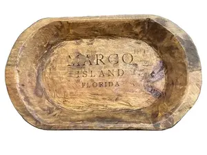 Marco Island Large Wooden Dough Bowl