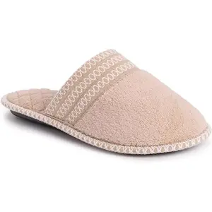 MUK LUKS Women's Cathy Scuff Slipper, Honey Wheat, M (7-8)