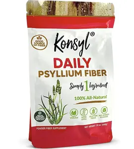 Konsyl Daily Psyllium Fiber Powder, Gut Health,  Digestion, Heart Health - 19oz, 90 Servings