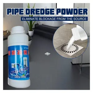 Drain Cleaner Powder for Toilet Kitchen Bathroom Sink Shower, Easy-To-Use Compact Design, Gentle Formula, Home Maintenance