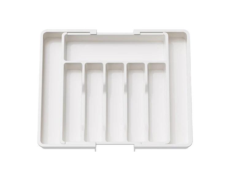 Expandable Utensil Tray Silverware Spoon Organizer Drawer Cover Adjustable Cutlery Tray Drawer Organizer Kitchen