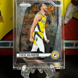 Panini 2024-25 Prizm #99 Tyrese Haliburton Indiana Pacers Basketball Card Image Variation Collectible Sports Memorabilia
