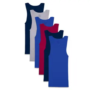 Fruit Of The Loom Mens Assorted A-Shirt - 6 Pack