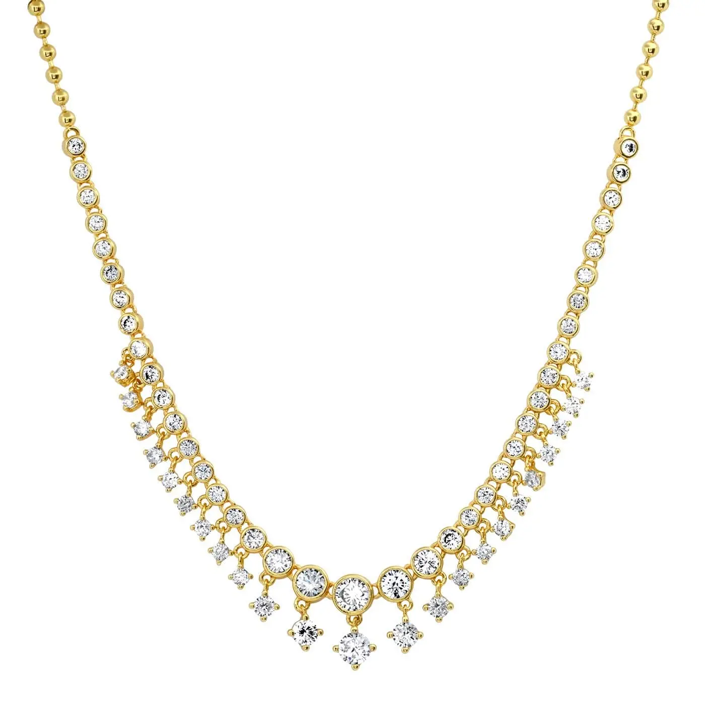 CZ Bib Necklace