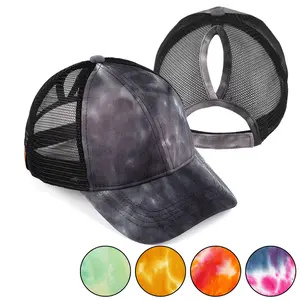 C.C Ponytail Cap Tie Dyed with Mesh Fabric for Women