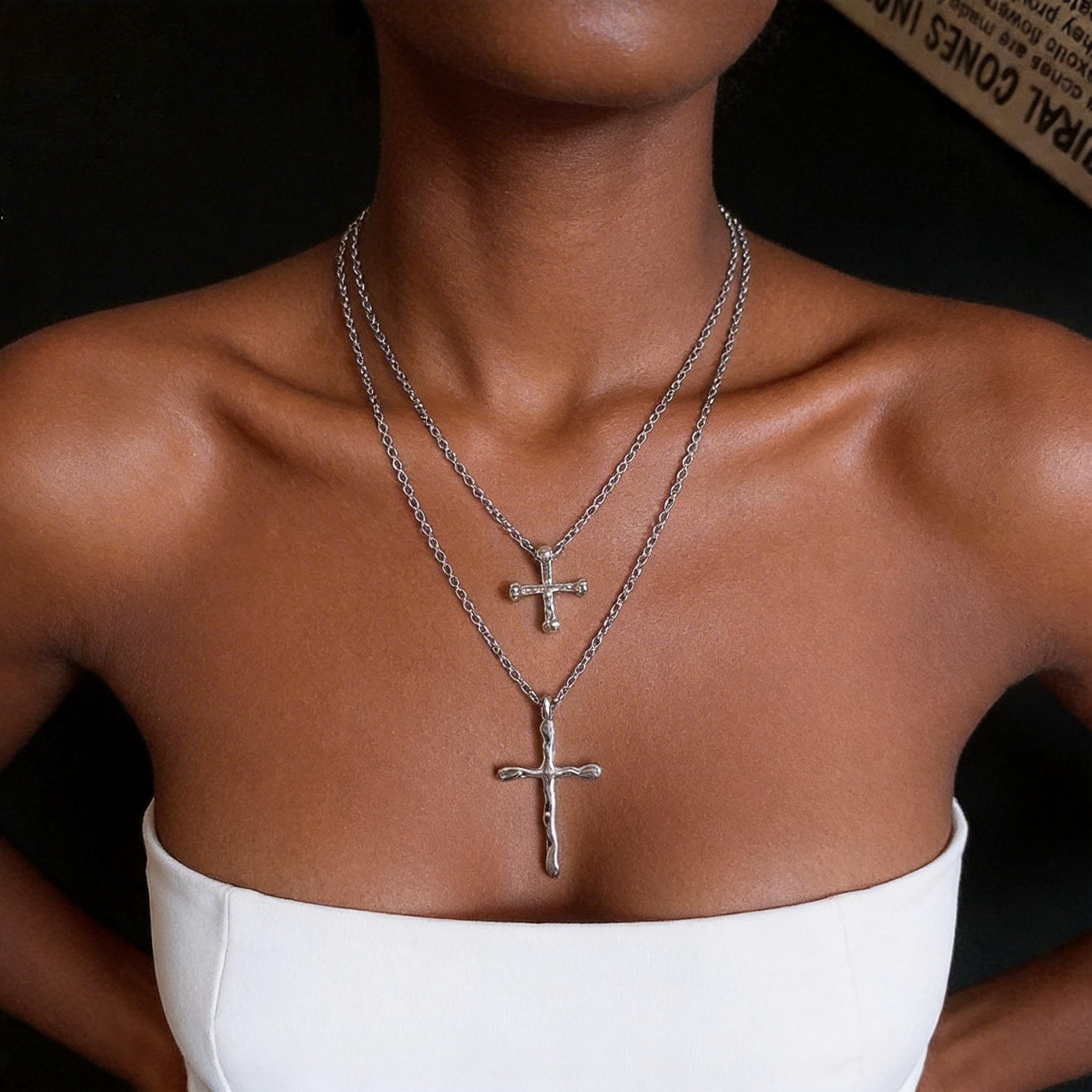 Hypoallergenic Dainty Cross Necklace for Women Men, Perfect Gift for Birthday Anniversary Christmas, Suitable for Daily Wear, Dating, Party, Travel, Work & Casual Outfits, Lightweight & Comfortable Fashion Jewelry